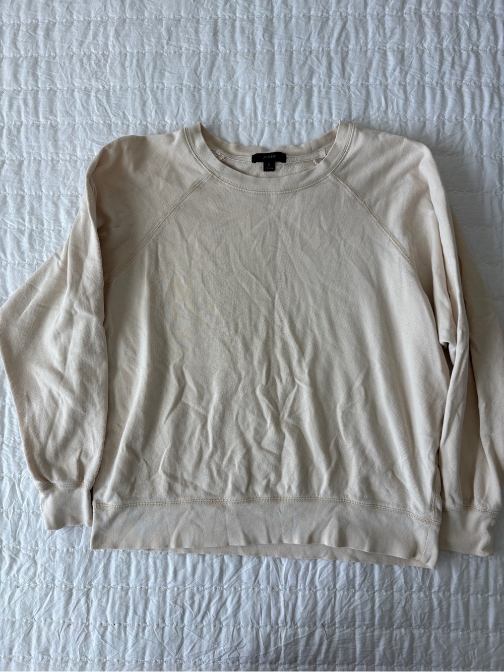 J. Crew Cream Crewneck Sweater